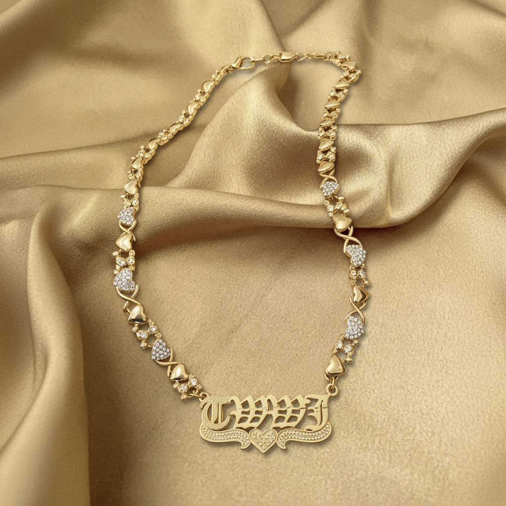 Teddy Bear Double Name Plate